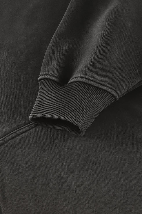 Dreamfire Sage - Snow Washed Loose Cotton Hoodie